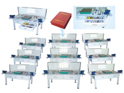 鉗工實驗室設備（鉗工實訓桌、單面2工位）